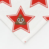 Star Emoji Poo Fleecedecke (Ecke)