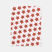 Star Emoji Poo Fleecedecke (Vorderseite)