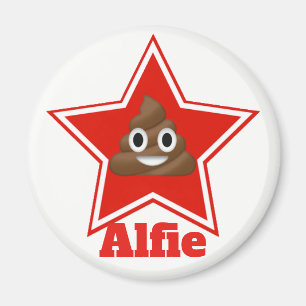 Star Emoji Poo personnalisiert Magnet