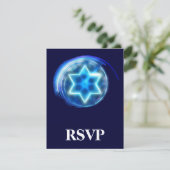 Star Encirclated UAWG RSVP Karte (Stehend Vorderseite)