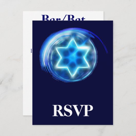 Star Encirclated UAWG RSVP Karte (Vorne/Hinten)