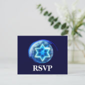 Star Encirclated UAWG RSVP Karte (Stehend Vorderseite)