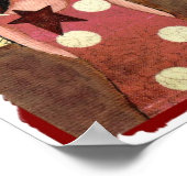 Star Engel mit musikalischen Wings - Druck Poster (Ecke)