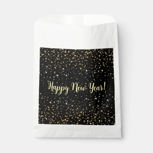 Star Fall Happy New Year Fevor Bags Geschenktütchen (Vorderseite)