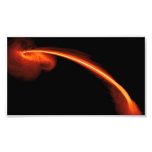 Star fällt in den Black Hole NASA-Raum Fotodruck