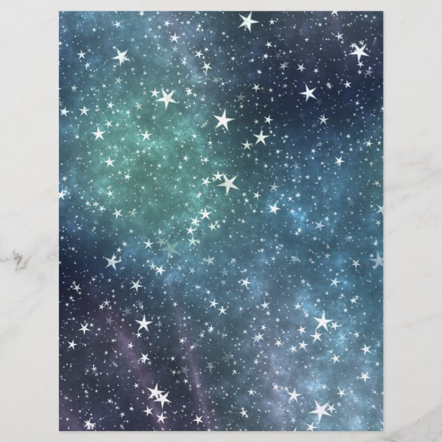 Star Fed Sky Scrapbooking Craft Paper (Vorderseite)
