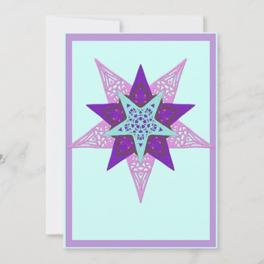 Star Feiertagskarte (Vorderseite)