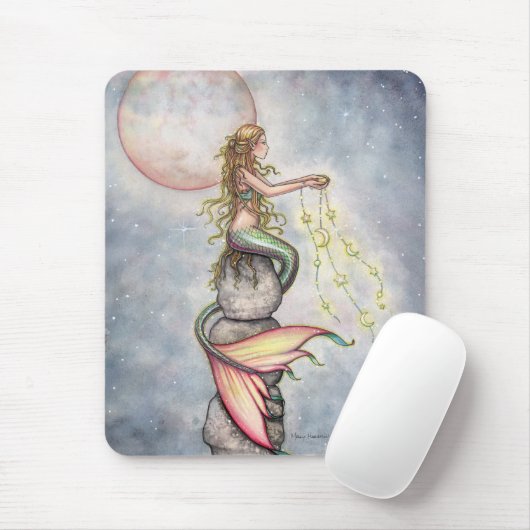 Star Fill Sky Mermaid Mousepad (Mit Mouse)