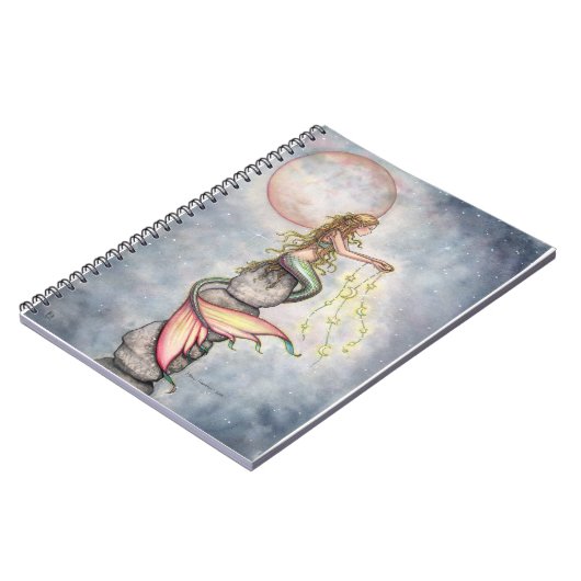 Star Fill Sky Mermaid-Notebook Notizblock (Linke Seite)