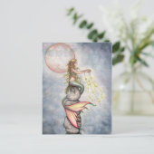 Star Fill Sky Mermaid Postkarte (Stehend Vorderseite)
