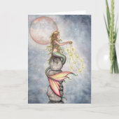 Star Filled Sky Mermaid Greeting Card Karte (Vorderseite)