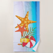 Star Fish Beach Handtuch (Vorderseite)