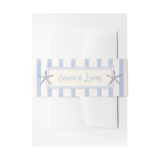 star fish einladungsbanderole (Vorderseite Beispiel)