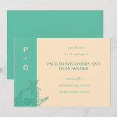 Star Fish - Speichern Sie die Datumskarten Save The Date (Vorne/Hinten)