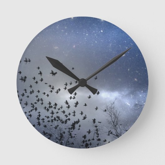 Star Flight Runde Wanduhr (Vorderseite)