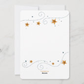 Star Foto Frame Weihnachtskarte Feiertagskarte (Rückseite)