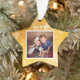 Star Foto Kids Keepake Dated Christmas Ornament