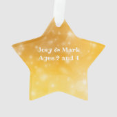 Star Foto Kids Keepake Dated Christmas Ornament (Rückseite)