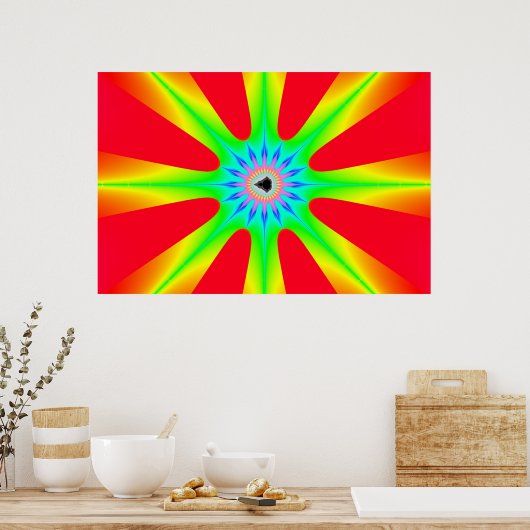 Star - Fraktal Poster (Küche)