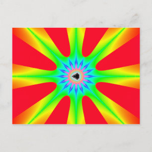 Star - Fraktal Postkarte