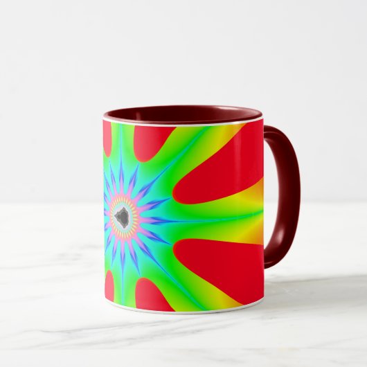 Star - Fraktal-Tasse Tasse (VorderseiteRechts)