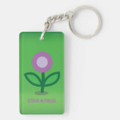 STAR*FROG™ Blumen-Schlüsselanhänger Schlüsselanhänger (Rückseite)