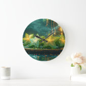 Star Fruit - Carambola Große Wanduhr (Zuhause)