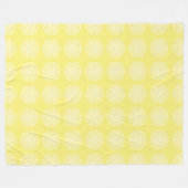 Star Fruit Mandala Fleecedecke (Vorderseite (Horizontal))