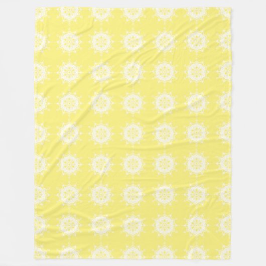 Star Fruit Mandala Fleecedecke (Vorderseite)