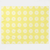 Star Fruit Mandala Fleecedecke (Vorderseite (Horizontal))