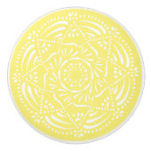Star Fruit Mandala Keramikknauf (Vorderseite)