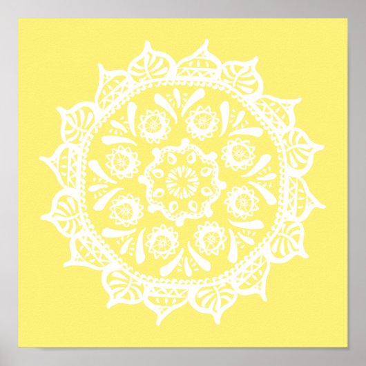 Star Fruit Mandala Poster (Vorne)