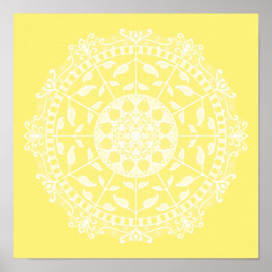 Star Fruit Mandala Poster (Vorne)