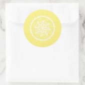 Star Fruit Mandala Runder Aufkleber (Tasche)