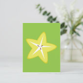 Star Fruit Postkarte (Stehend Vorderseite)