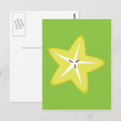 Star Fruit Postkarte (Vorne/Hinten)