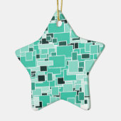 Star für Weihnachtsbaum Keramik Ornament (Links)