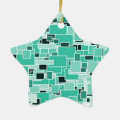 Star für Weihnachtsbaum Keramik Ornament (Hinten)