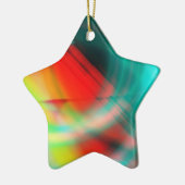 Star für Weihnachtsbaum Keramik Ornament (Links)