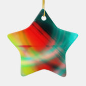 Star für Weihnachtsbaum Keramik Ornament (Hinten)