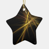 Star für Weihnachtsbaum Keramik Ornament (Links)