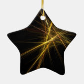 Star für Weihnachtsbaum Keramik Ornament (Hinten)