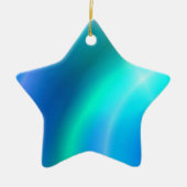 Star für Weihnachtsbaum Keramik Ornament (Vorne)