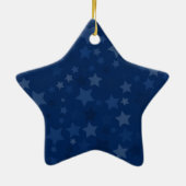 Star für Weihnachtsbaum Keramik Ornament (Hinten)