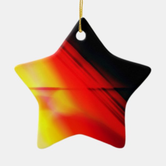 Star für Weihnachtsbaum Keramikornament (Vorne)