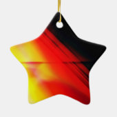 Star für Weihnachtsbaum Keramikornament (Hinten)