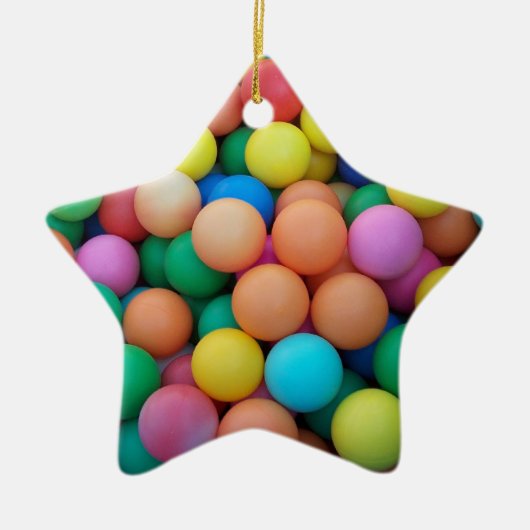 Star für Weihnachtsbaum Keramikornament (Vorne)