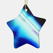 Star für Weihnachtsbaum Keramikornament (Links)