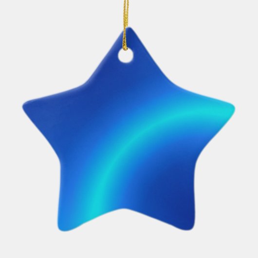 Star für Weihnachtsbaum Keramikornament (Vorne)