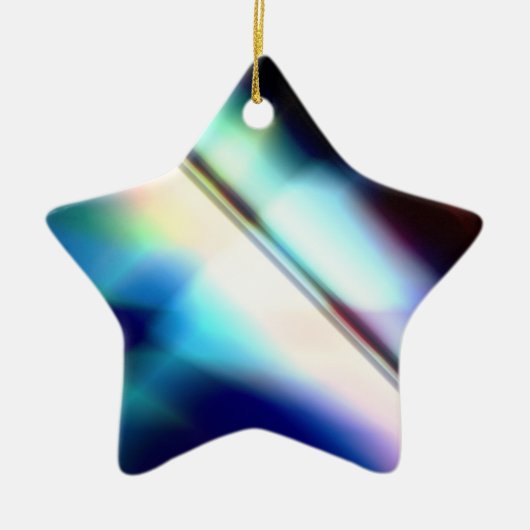 Star für Weihnachtsbaum Keramikornament (Vorne)